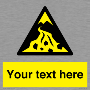 Custom Warning: Debris flow zone